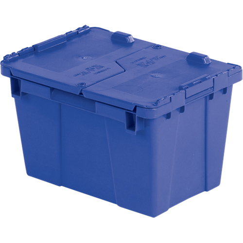 Flipak&reg; Polyethylene Plastic (PE) Distribution Containers, 15.2" x 10.9" x 9.7", Blue Planification Entrepots Molloy