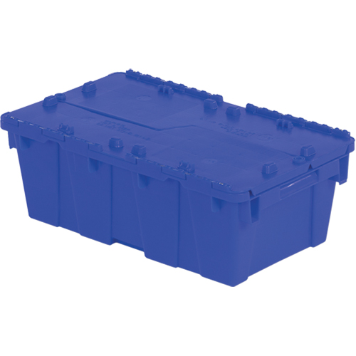 Flipak&reg; Polyethylene Plastic (PE) Distribution Containers, 19.7" x 11.8" x 7.3", Blue Planification Entrepots Molloy