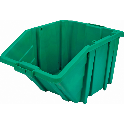 Jumbo Plastic Bin, 15-1/2" W x 13" H x 25" D, Green, 200 lbs. Capacity Planification Entrepots Molloy