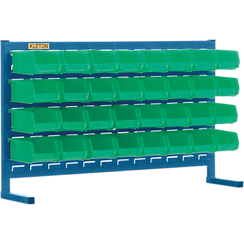 Louvered Rack with Bins, 32 Bins, 36" W x 8-1/4" D x 22" H Planification Entrepots Molloy