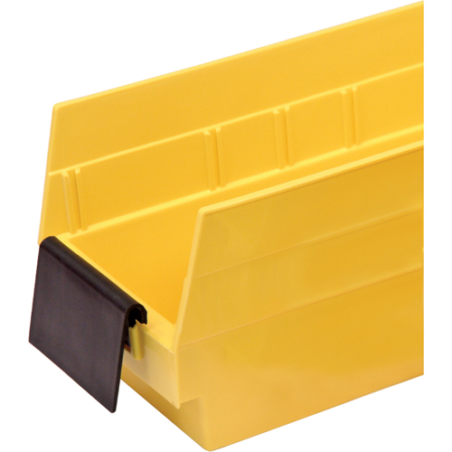 Bacs de rangement pour tablettes - Porte-&eacute;tiquettes de forme allong&eacute;e Planification Entrepots Molloy