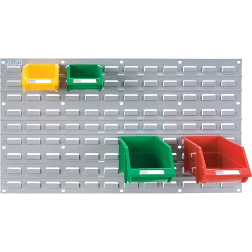 Panneau perfor&eacute; en m&eacute;tal pour bacs, 32 bacs, 36" la x 1/8" p x 19" h Planification Entrepots Molloy
