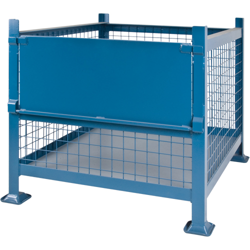 Bulk Stacking Containers, 34.5" W x 40.5" D x 30" H, 3000 lbs. Capacity Planification Entrepots Molloy