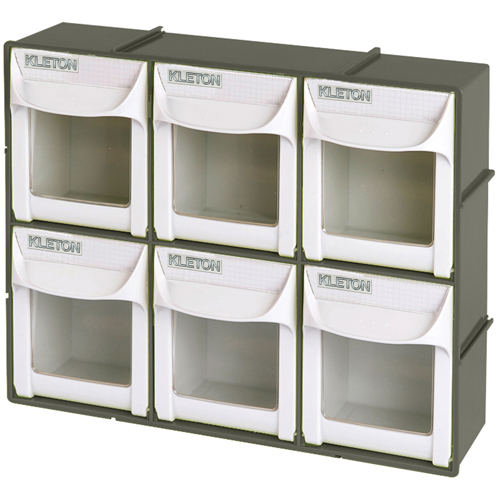 Bac basculant robuste, 11-3/4" la x 3-1/2" p x 9-3/4" h, 6 tiroirs Planification Entrepots Molloy