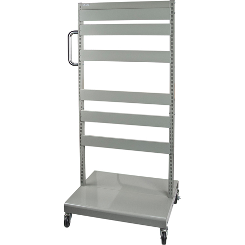 Mobile Tilt Bin Rack - Cart Only, Double-sided, 26-1/4" W x 22" D x 57-1/2" H Planification Entrepots Molloy