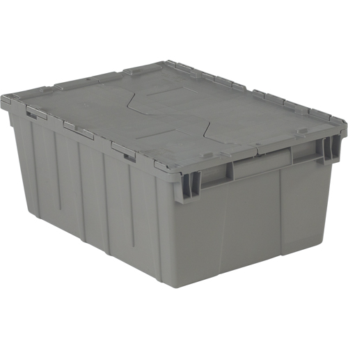 Contenants de distribution Flipak en plastique poly&eacute;thyl&egrave;ne (PE), 21,9" x 15,2" x 9,3", Gris Planification Entrepots Molloy
