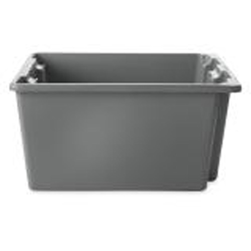 Caisse-palette empilable et emboîtable, 10" x 15,5" x 19,5", Gris Planification Entrepots Molloy