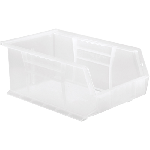 Bac transparent ultra empilable & suspendable, 8-1/4" la, 6" h x 13-5/8" p, Transparent Planification Entrepots Molloy