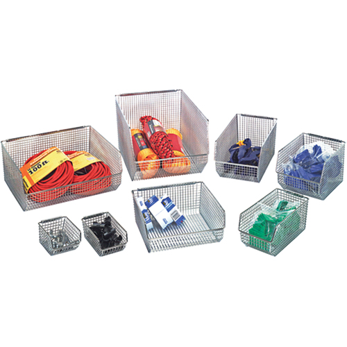 Bacs en fil m&eacute;tallique empilables et suspendables Planification Entrepots Molloy