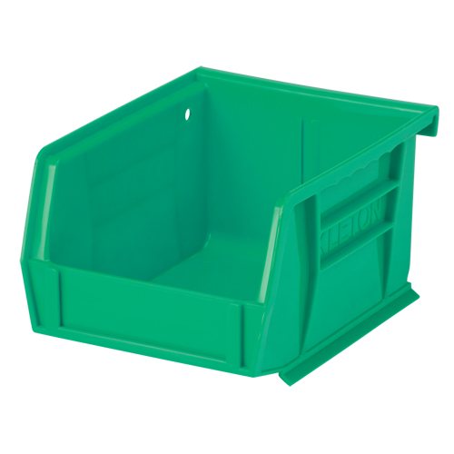 Stack & Hang Bin, 4-1/8" W x 3" H x 5-3/8" D, Green Planification Entrepots Molloy