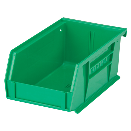 Bac empilable & &agrave; suspendre, 4-1/8" la, 3" h x 7-3/8" p, Vert Planification Entrepots Molloy