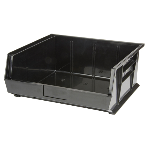 Stack & Hang Bin, 16-1/2" W x 7" H x 14-3/4" D, Black Planification Entrepots Molloy