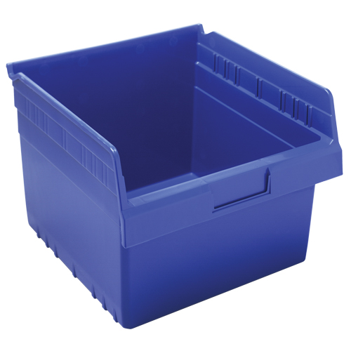 Store-Max Shelf Bins, 11-1/8" W x 8" H x 11-5/8" D, Blue, 44 lbs. Capacity Planification Entrepots Molloy