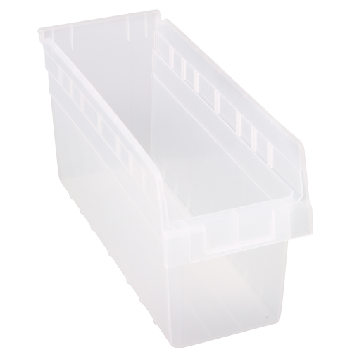 Bacs pour &eacute;tag&egrave;re Store-Max, 6-5/8" la x 8" H x 17-7/8" p, Transparent, Capacit&eacute; 56 lb Planification Entrepots Molloy