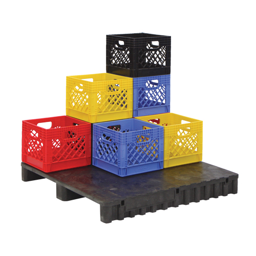 Caisse en plastique pour produits laitiers Planification Entrepots Molloy