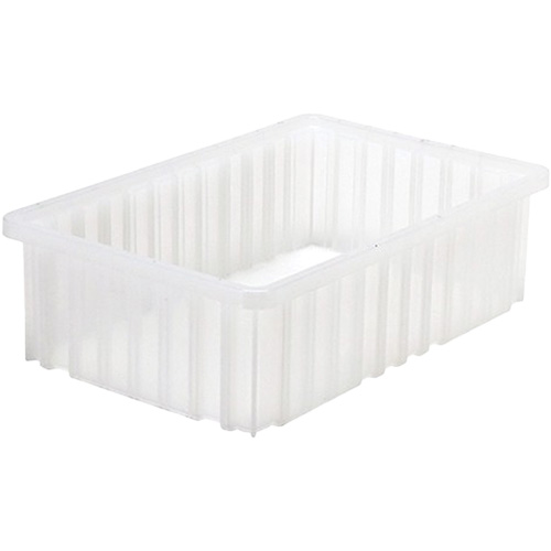 Divider Box&reg; Container, Plastic, 16.5" W x 10.875" D x 5" H, Grey Planification Entrepots Molloy