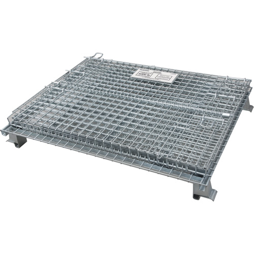 Conteneur repliable en m&eacute;tal grillag&eacute;, 48" la x 40" p x 36" h, Capacit&eacute; de 4000 lb Planification Entrepots Molloy