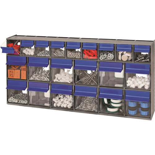 Compartiments pour bacs inclinables, 23-5/8" la x 3-5/8" p x 11-1/6" h, 21 tiroirs Planification Entrepots Molloy