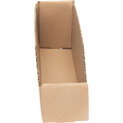 Boîtes profondes en carton ondul&eacute;, 2-7/8" la x 11-1/4" p x 4-1/2" h, Beige Planification Entrepots Molloy