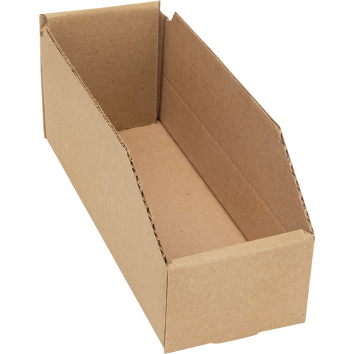Boîtes profondes en carton ondul&eacute;, 3-3/4" la x 11-1/4" p x 4-1/2" h, Beige Planification Entrepots Molloy