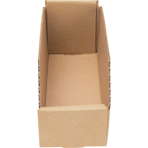 Boîtes profondes en carton ondul&eacute;, 3-3/4" la x 11-1/4" p x 4-1/2" h, Beige Planification Entrepots Molloy