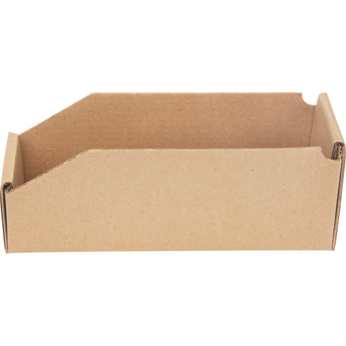 Boîtes profondes en carton ondul&eacute;, 3-3/4" la x 11-1/4" p x 4-1/2" h, Beige Planification Entrepots Molloy
