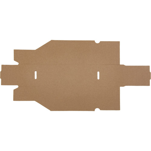 Boîtes profondes en carton ondul&eacute;, 3-3/4" la x 11-1/4" p x 4-1/2" h, Beige Planification Entrepots Molloy