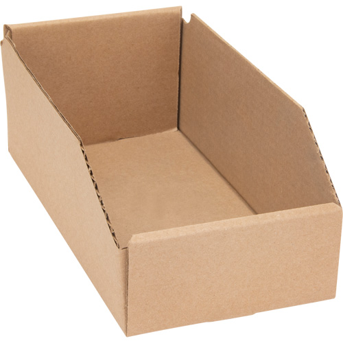 Boîtes profondes en carton ondul&eacute;, 5-3/4" la x 11-1/4" p x 4-1/2" h, Beige Planification Entrepots Molloy