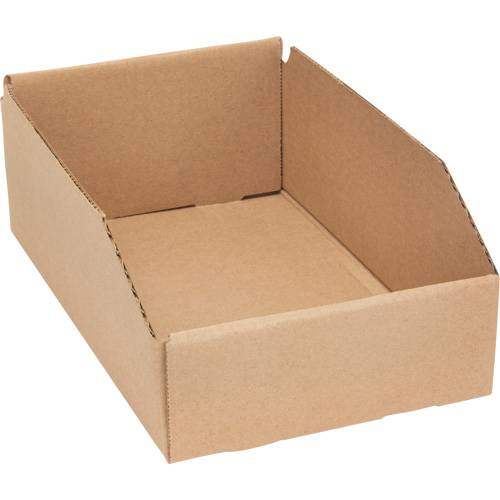 Boîtes profondes en carton ondul&eacute;, 7-5/8" la x 11-5/16" p x 4-1/2" h, Beige Planification Entrepots Molloy