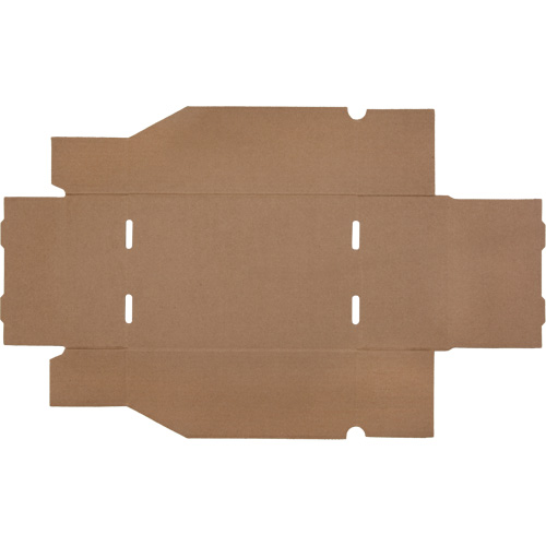 Boîtes profondes en carton ondul&eacute;, 7-5/8" la x 11-5/16" p x 4-1/2" h, Beige Planification Entrepots Molloy