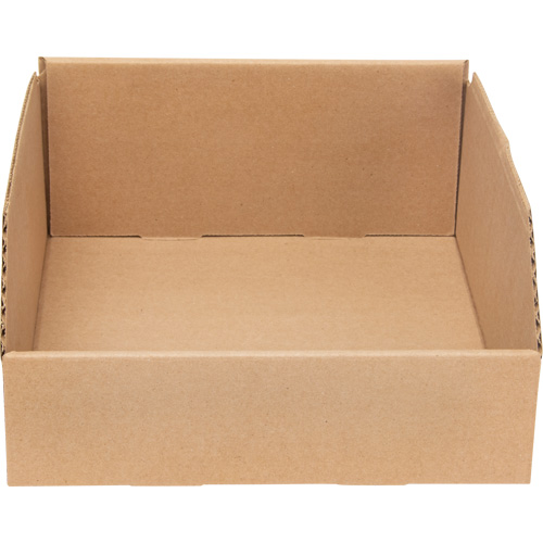 Boîtes profondes en carton ondul&eacute;, 9-3/4" la x 11-1/4" p x 4-1/2" h, Beige Planification Entrepots Molloy