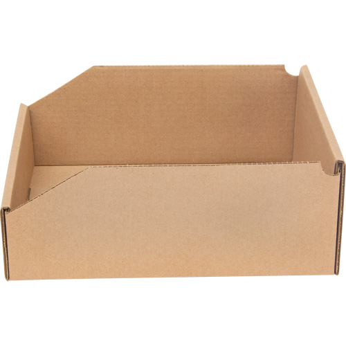 Boîtes profondes en carton ondul&eacute;, 9-3/4" la x 11-1/4" p x 4-1/2" h, Beige Planification Entrepots Molloy