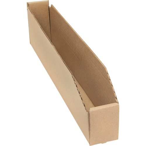 Boîtes profondes en carton ondul&eacute;, 2-7/8" la x 17-1/4" p x 4-1/2" h, Beige Planification Entrepots Molloy