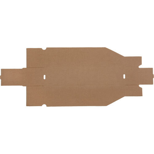 Boîtes profondes en carton ondul&eacute;, 3-3/4" la x 17-1/4" p x 4-1/2" h, Beige Planification Entrepots Molloy