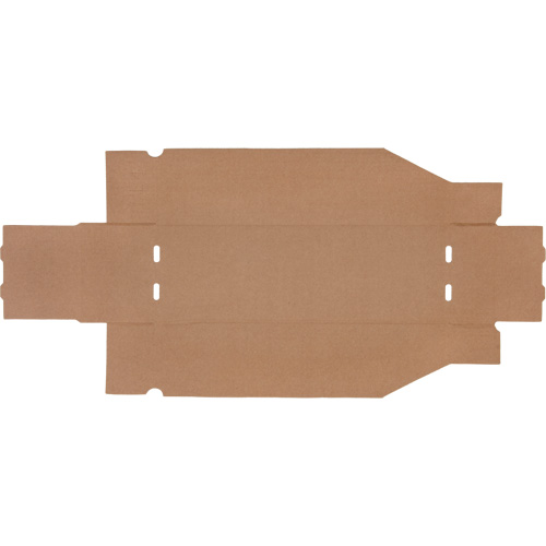 Boîtes profondes en carton ondul&eacute;, 5-3/4" la x 17-1/4" p x 4-1/2" h, Beige Planification Entrepots Molloy
