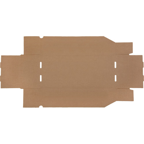 Boîtes profondes en carton ondul&eacute;, 7-3/4" la x 17-1/4" p x 4-1/2" h, Beige Planification Entrepots Molloy