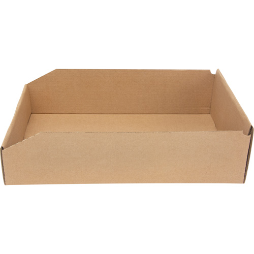 Boîtes profondes en carton ondul&eacute;, 11-3/4" la x 17-1/4" p x 4-1/2" h, Beige Planification Entrepots Molloy