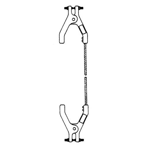 Assemblages robustes de c&acirc;bles de masse et de mise &agrave; la terre - Raccordement &agrave; deux pinces Planification Entrepots Molloy