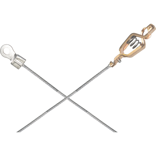 Assemblages l&eacute;gers de c&acirc;bles de masse et de mise &agrave; la terre - Pinces crocodile & raccordements a/borne d'extr&eacute;mit&eacute; de 1/4" Planification Entrepots Molloy