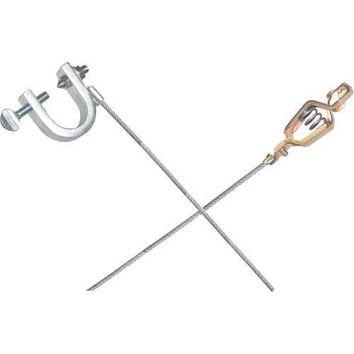 Light-Duty Bonding & Grounding Wire Assemblies - Alligator Clip & Small C-Clamps Planification Entrepots Molloy