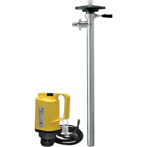 Pompes &agrave; tambour &eacute;lectriques, Acier inoxydable, 51 gal./min Planification Entrepots Molloy