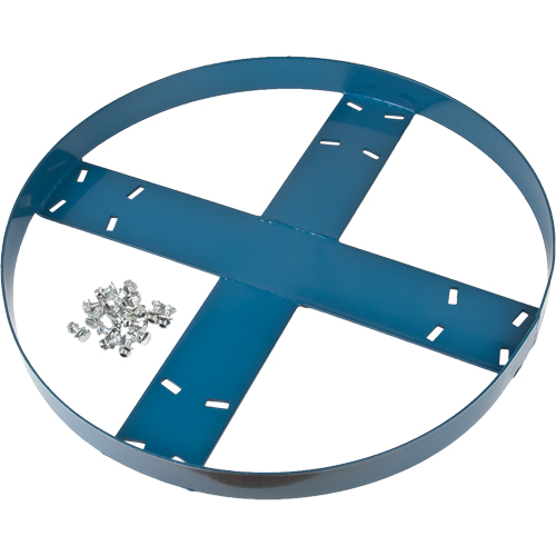 Cadre de socle roulant pour barils, Acier, Capacit&eacute;e 750 lb, Diam&egrave;tre 24" Planification Entrepots Molloy