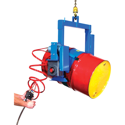 BASCULE BARIL POUDRE MOTEUR AIR, Baril de 55 gal. US (45 gal. imp.), Capacit&eacute; 1500 lb/680 kg Planification Entrepots Molloy
