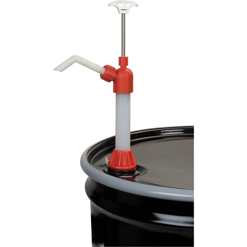 Pompe de type &agrave; tirer pour baril , Pour 15 - 55 gal., 14 oz/course Planification Entrepots Molloy