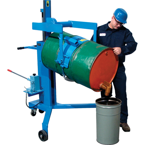 Basculeur - palettiseurs pour barils, 55 gal. US (45 gal. imp.) Planification Entrepots Molloy