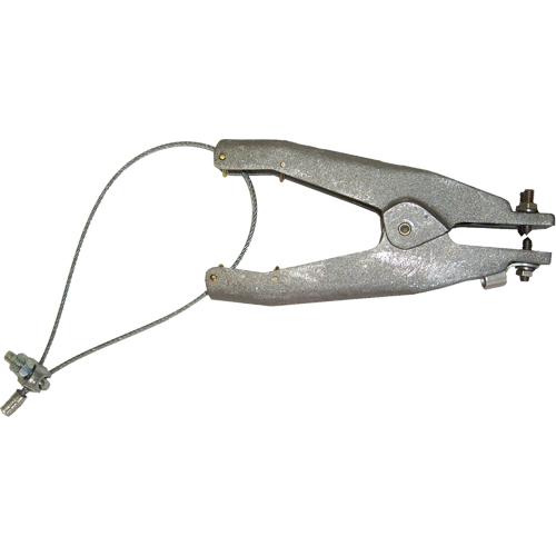 Prise de masse statique (s&eacute;rie GAT), Corps en Aluminium coul&eacute;, Pointe style cuvette en Laiton, 1 pointe style cuvette isol&eacute;e Configuration, 1-1/4" Ouverture max. Planification Entrepots Molloy