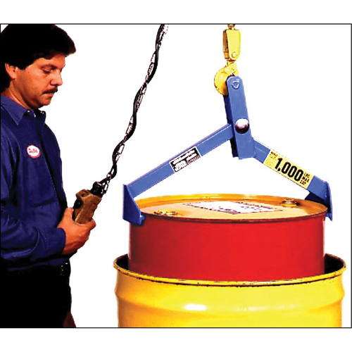 Leveur de baril et Overpack, 55 - 85 gal. US (45 - 70 gal. imp.), Cap. 1000 lb/454 kg Planification Entrepots Molloy