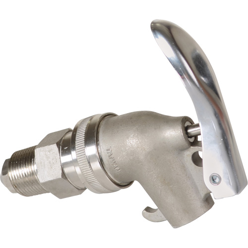 Manual Drum Faucet, Stainless Steel, 3/4" NPT Planification Entrepots Molloy
