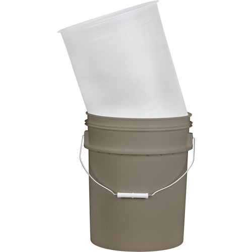 Doublure pour seau en plastique, 11-1/4" dia. x 14" h, 5 gal. US (4,16 gal. imp.) capacit&eacute; Planification Entrepots Molloy
