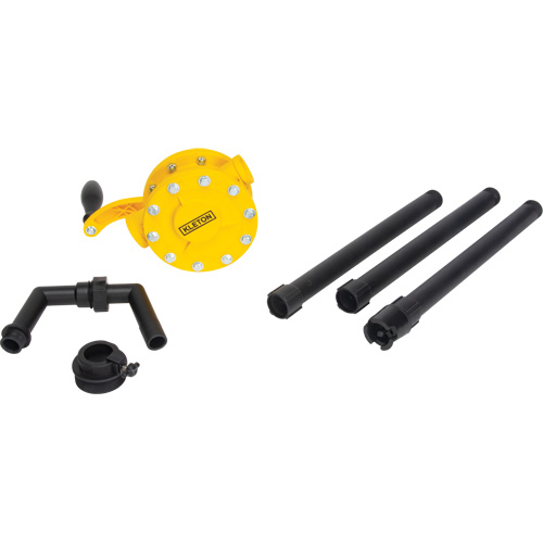 Pompe rotative pour baril, Polypropyl&egrave;ne, Pour capacit&eacute; 15 - 55 gal. US, 8 oz/course Planification Entrepots Molloy
